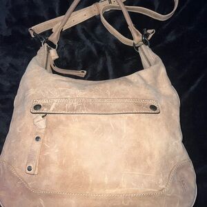 Frye Melissa Zip Leather Hobo Purse with removable strap